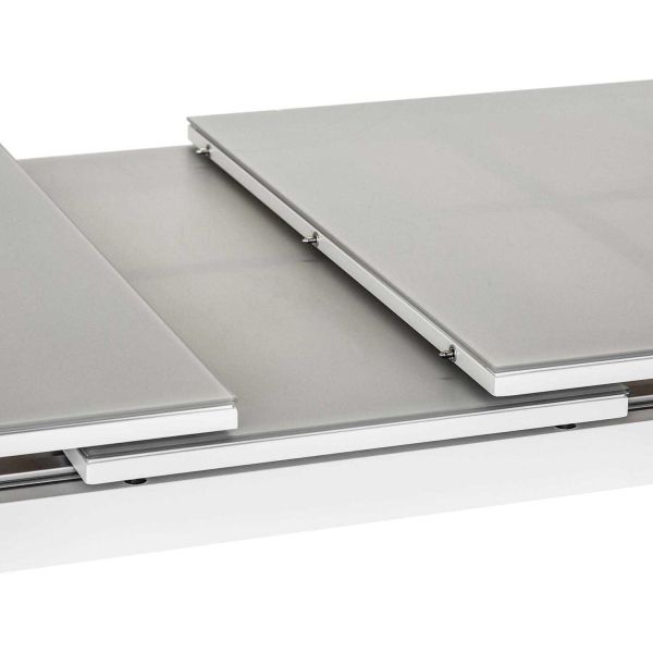 Table de jardin extensible en aluminium gris perle Ibiza - 649
