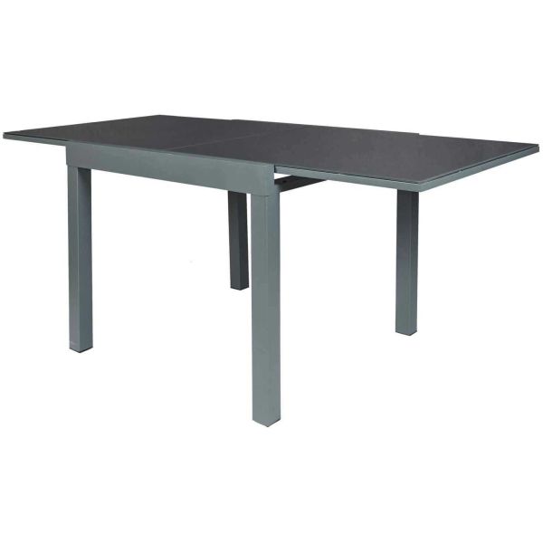 Table de jardin extensible en métal Haria 80 x 80 x 75 cm - CMP-5268