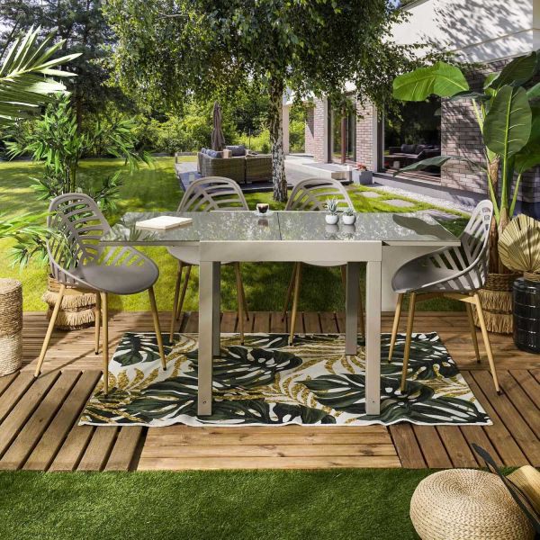 Table de jardin extensible en métal Haria - 7