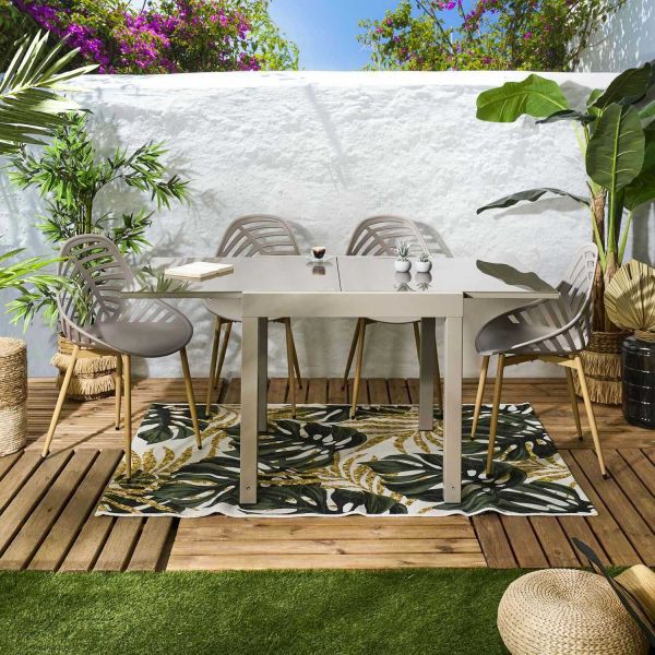 Table de jardin extensible en métal Haria - THE HOME DECO FACTORY