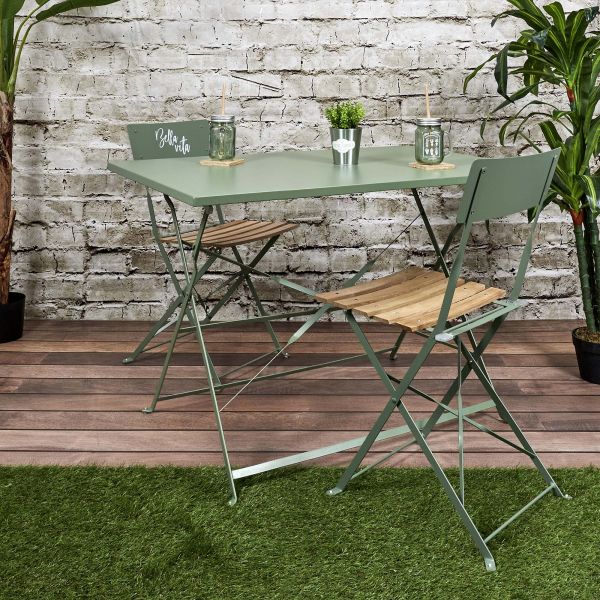 Table de jardin pliante Palerme  110 x 70 cm - THE HOME DECO FACTORY