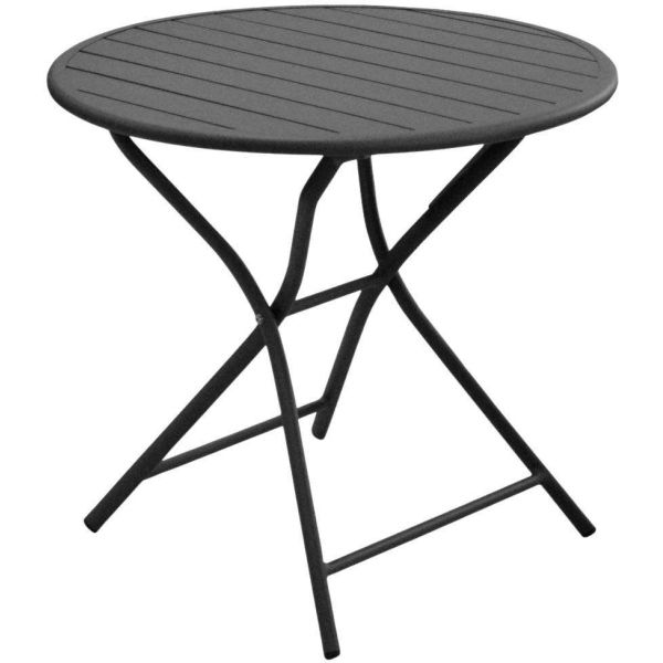 Table de jardin ronde en aluminium 2 personnes Globe