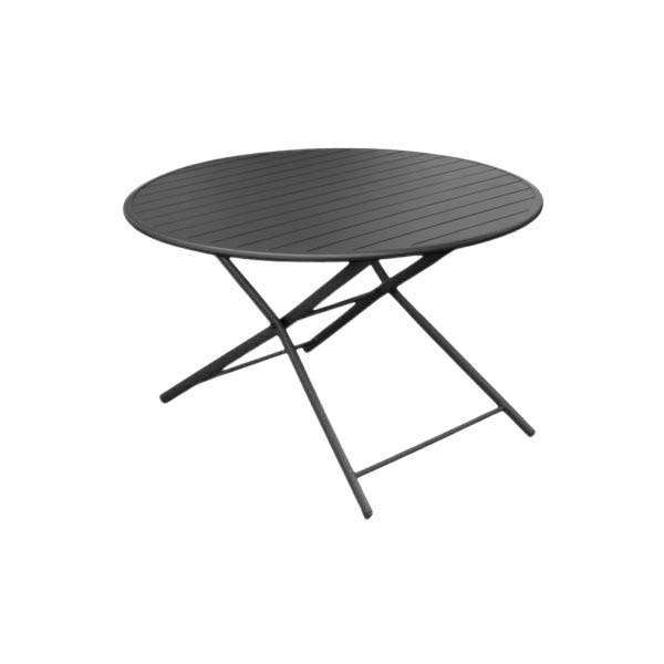 Table de jardin ronde en aluminium 4 personnes Globe