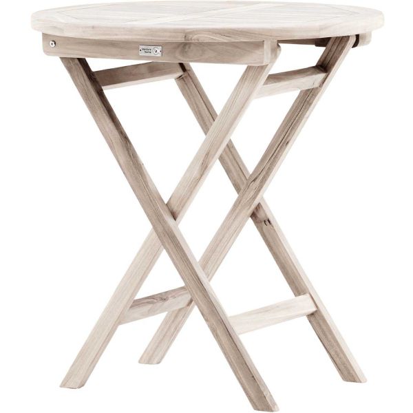 Table de jardin Ø70 cm en teck Kenya - 5