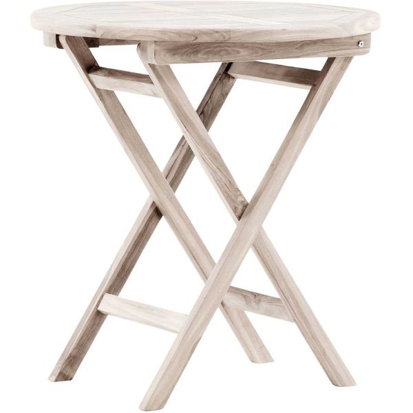 Table de jardin Ø70 cm en teck Kenya - VEN-0988