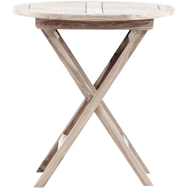 Table de jardin Ø70 cm en teck Kenya - 6