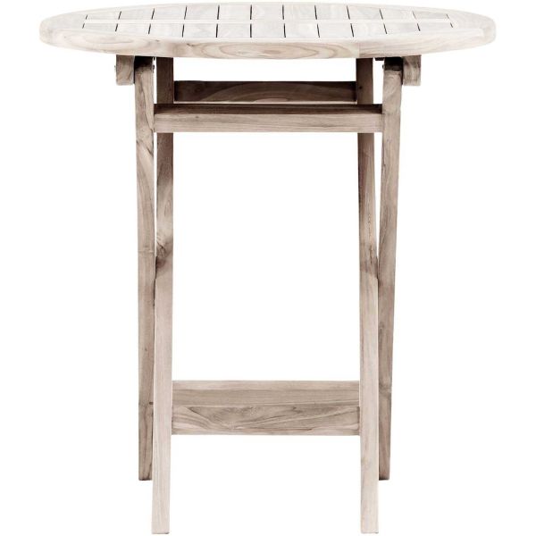 Table de jardin Ø70 cm en teck Kenya - 7