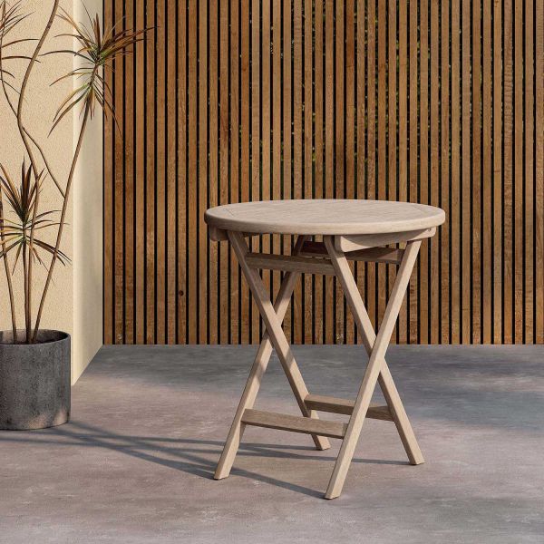Table de jardin Ø70 cm en teck Kenya - VENTURE HOME