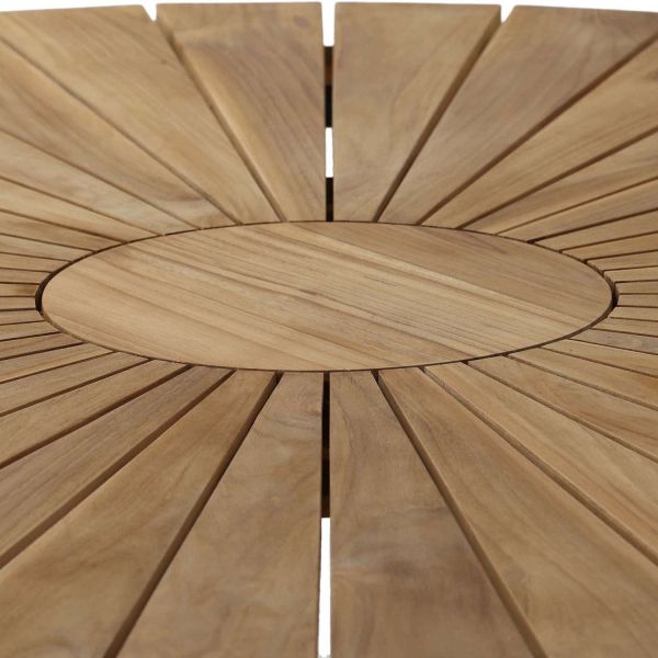 Table de jardin Ø140 en teck Mexico - 929