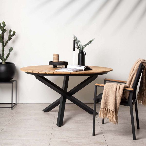 Table de jardin Ø140 en teck Mexico - VENTURE HOME
