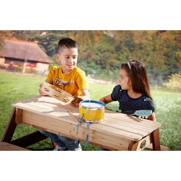 AXI Linda Table Sable et Eau avec cuisine de jeux en Bois