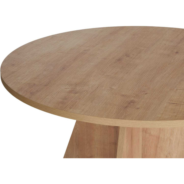Table à manger ronde en aggloméré Virella - 5