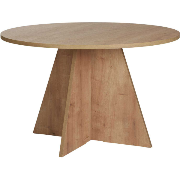 Table à manger ronde en aggloméré Virella