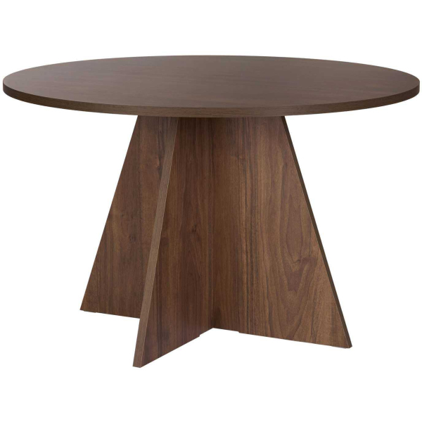 Table à manger ronde en aggloméré Virella