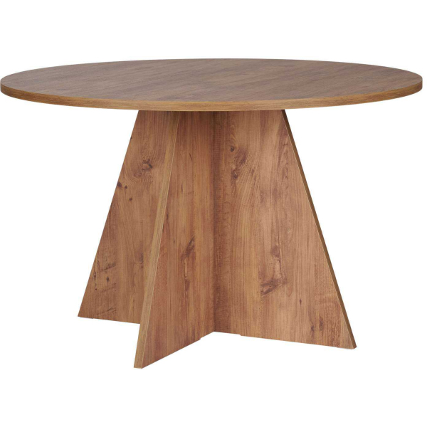 Table à manger ronde en aggloméré Virella