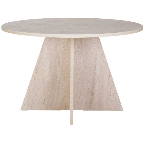 Table à manger ronde en aggloméré Virella - 179