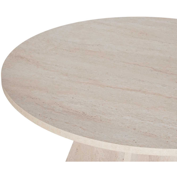 Table à manger ronde en aggloméré Virella - 5