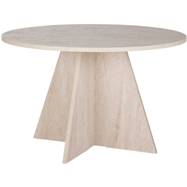 Table à manger ronde en aggloméré Virella