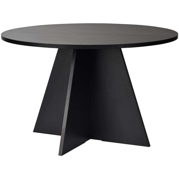 Table à manger ronde en aggloméré Virella