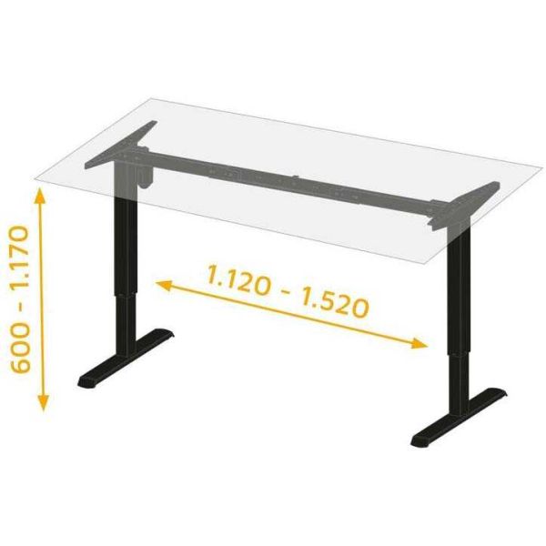 Table motorisée en acier réglable en hauteur - 499