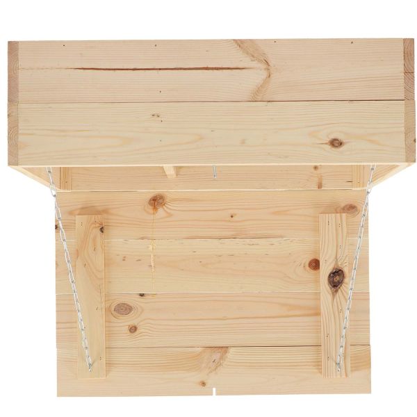 Table murale rabattable en bois avec étagères - 7