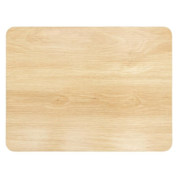 Table de nuit moderne en médium naturel avec tiroir - 6