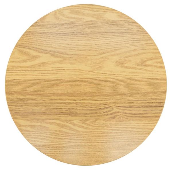 Table de nuit en rond lamelle - 5