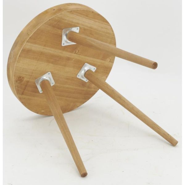 Table en bois naturel et rotin - 5