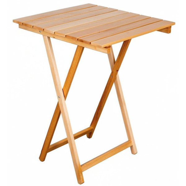 Table pliante 60 x 60 cm en bois