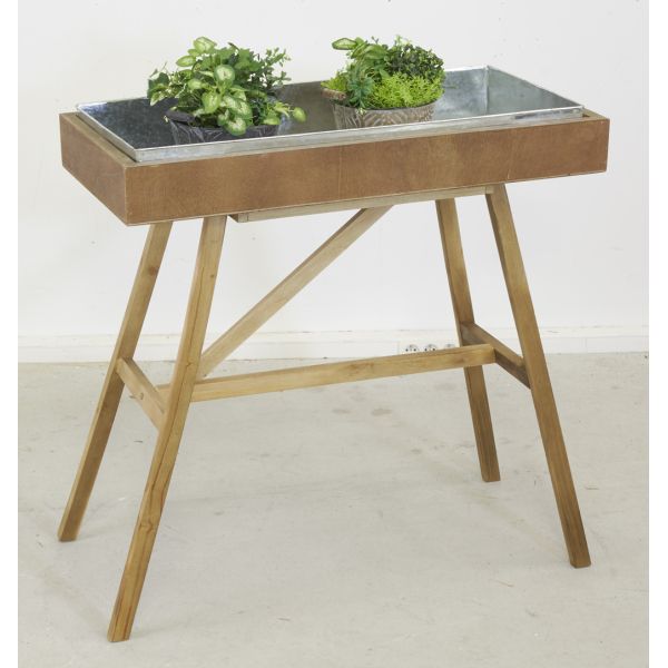 Table à rempoter en bois et métal - AUBRY GASPARD