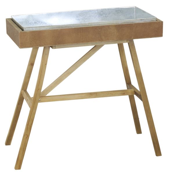 Table à rempoter en bois et métal