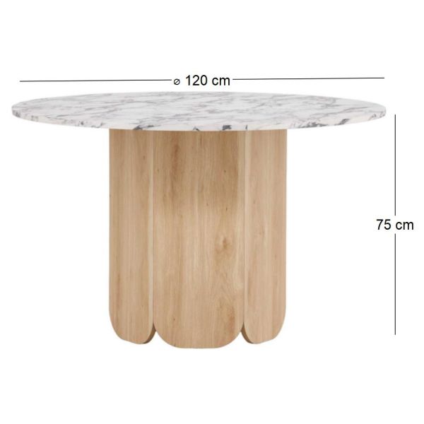 Table repas en MDF Tekla 120 x 75 cm - 9