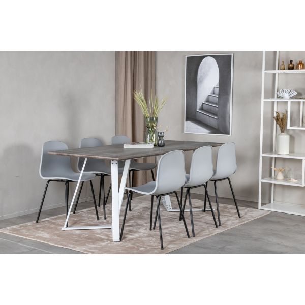 Table de repas en MDF et acier Marina - Venture Home