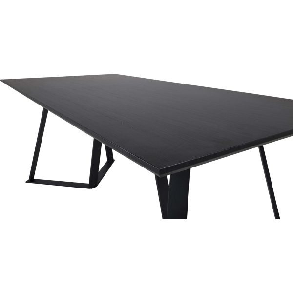 Table de repas acier et MDF Marina 180 x 90 cm - 5