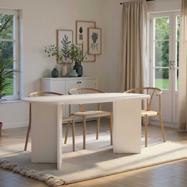Table de repas en aggloméré Sablin - HANAH HOME