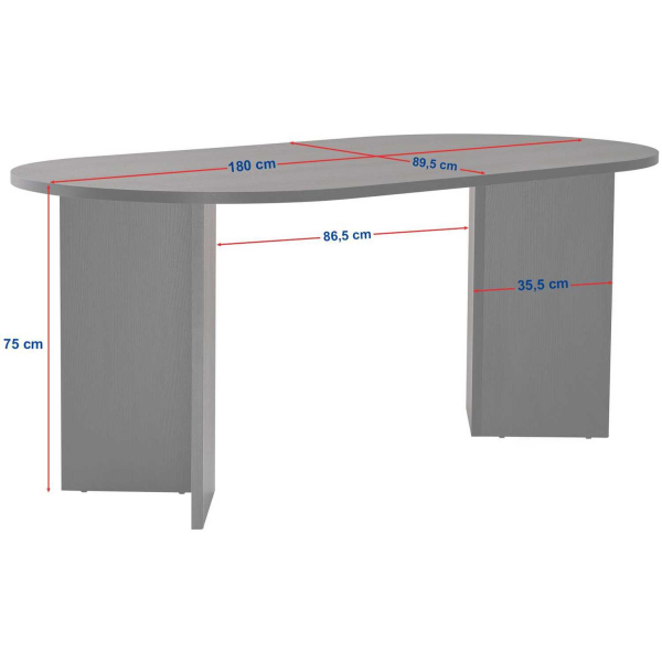 Table de repas en aggloméré Sablin - ASI-2147