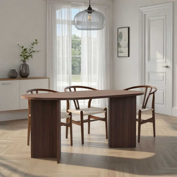Table de repas en aggloméré Sablin - HANAH HOME