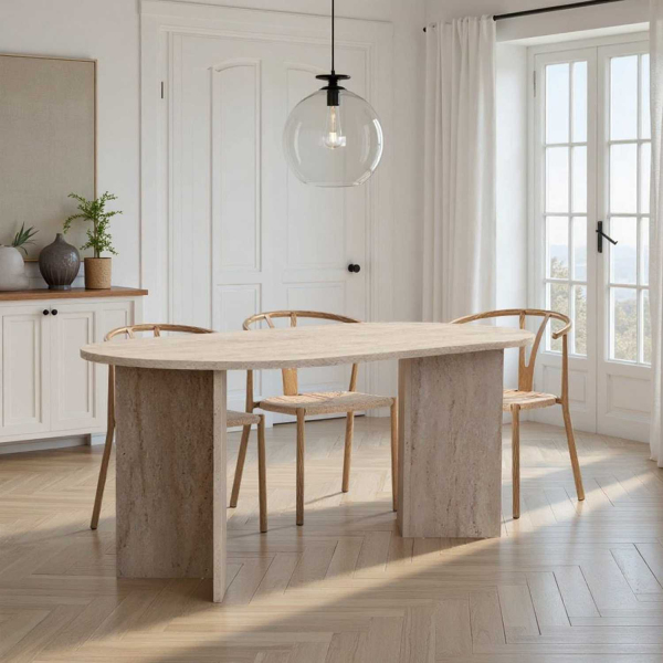 Table de repas en aggloméré Sablin - HANAH HOME