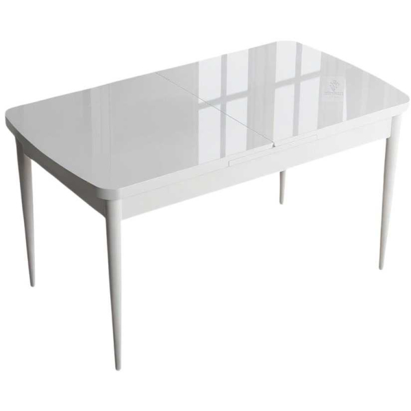 Table de repas en aggloméré avec pieds en métal Han