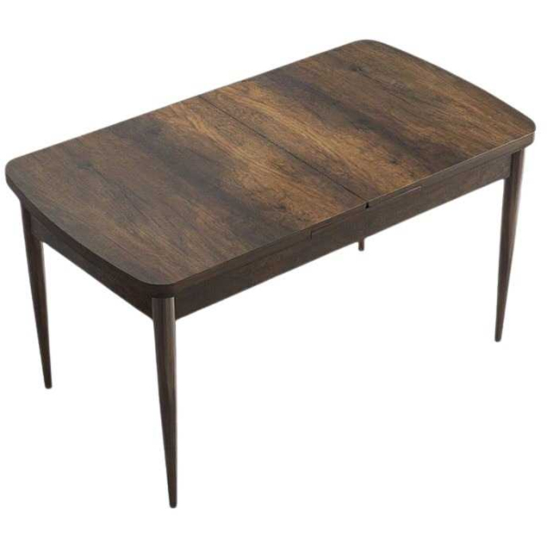Table de repas en aggloméré avec pieds en métal Han