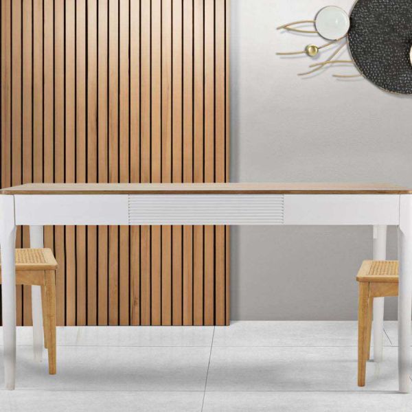 Table repas en bois Matera 180 x 90 x 80 cm - MAURO FERRETTI