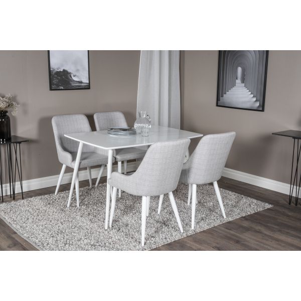 Table de repas en MDF et acier 120 x 80 cm Polar - Venture Home