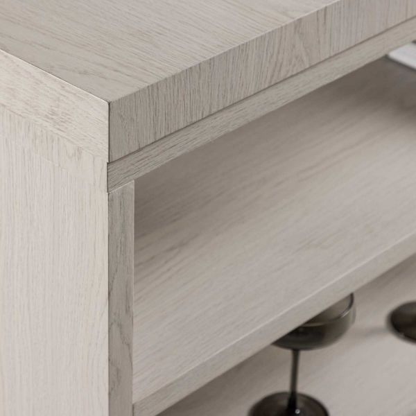 Table de repas 230 x 110 cm avec étagères Mika - 6