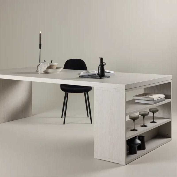 Table de repas 230 x 110 cm avec étagères Mika - VENTURE HOME