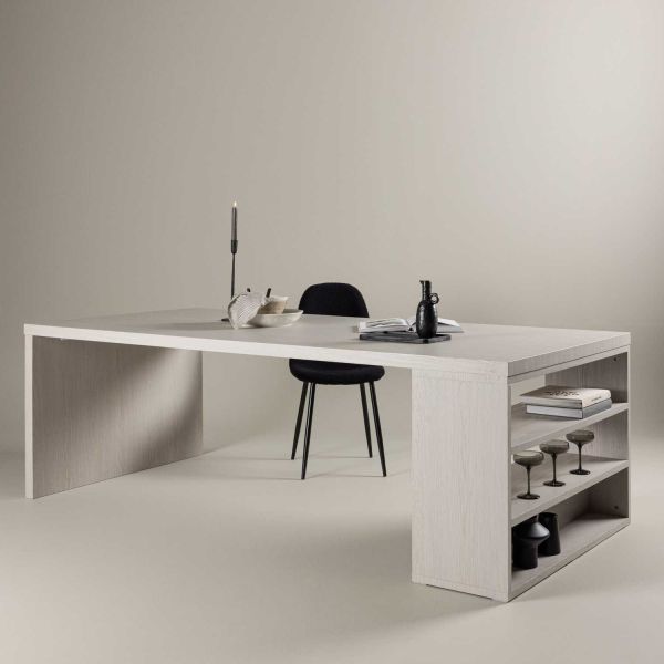 Table de repas 230 x 110 cm avec étagères Mika - VENTURE HOME