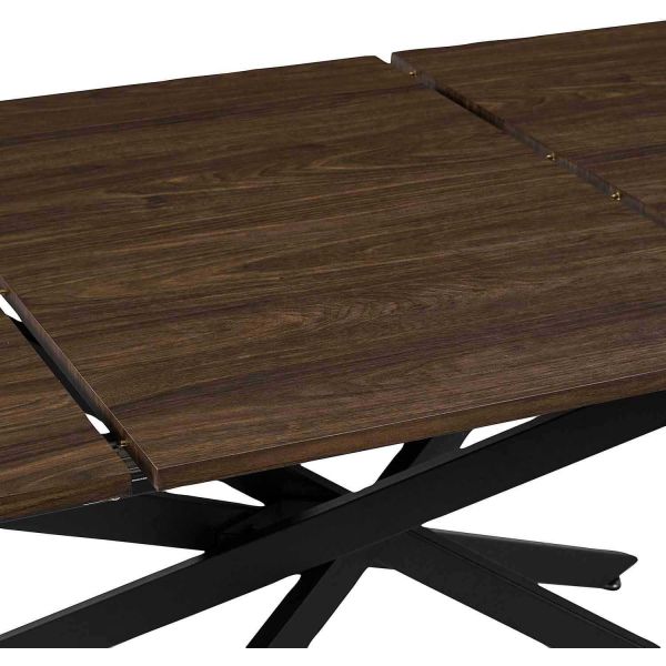 Table repas extensible en bois et métal 6 à 8 personnes Tiffany - 7