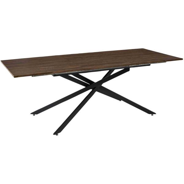 Table repas extensible en bois et métal 6 à 8 personnes Tiffany