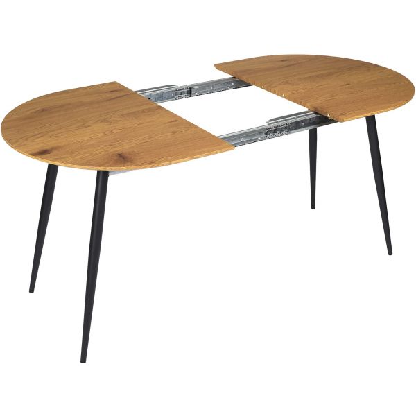 Table repas extensible en métal et bois 4 à 6 personnes - 5