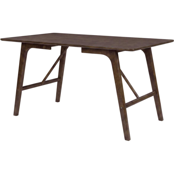 Table de repas en hévéa 120 x 80 cm Kaseidon - 5