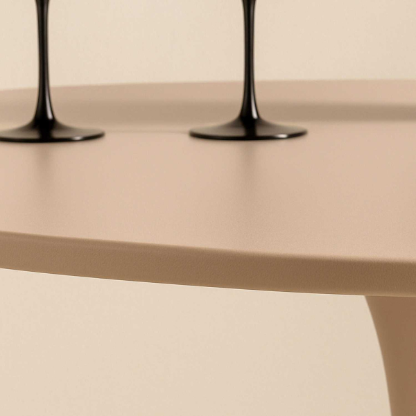 Table repas en métal et MDF Glade 100 x 75 cm - VEN-1121